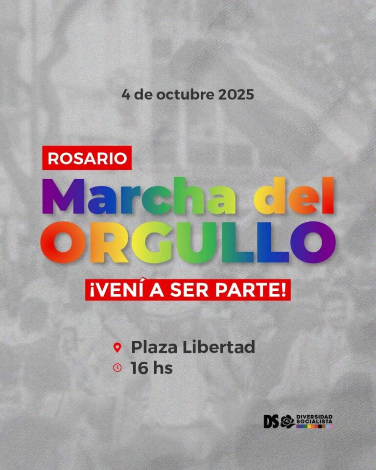 🌈✨ Este sábado Rosario se llena de Orgullo Socialista✨🌈 Nos convocamos a las …